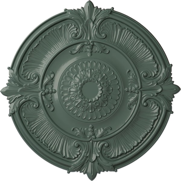 Ekena Millwork Attica Acanthus Leaf Ceiling Medallion (Canopies up to 4 5/8"), 53 1/2"OD x 3 1/2"P, Cloud Burst CM53ATCBF - main